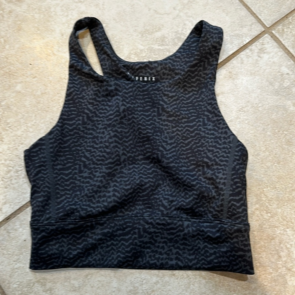 All Fenix High Neck Longline Sports Bra Tank Top S